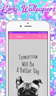 Girly Wallpapers android App screenshot 0