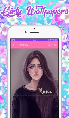 Girly Wallpapers android App screenshot 1