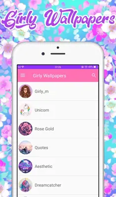 Girly Wallpapers android App screenshot 5