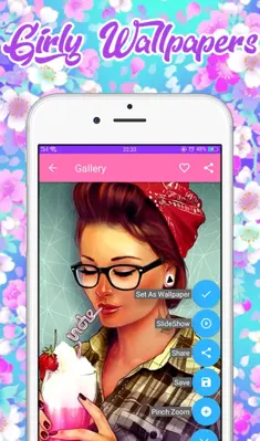 Girly Wallpapers android App screenshot 6